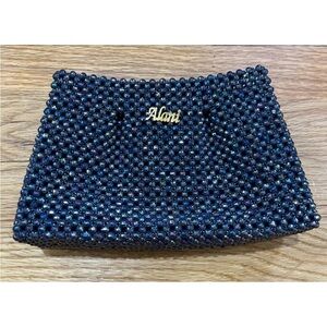 Alani Blue Beaded  Clutch Bag